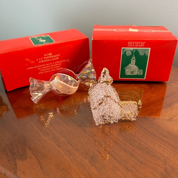 Silvestri Holiday Vintage Silvestri Christmas Ornaments Spun Glass